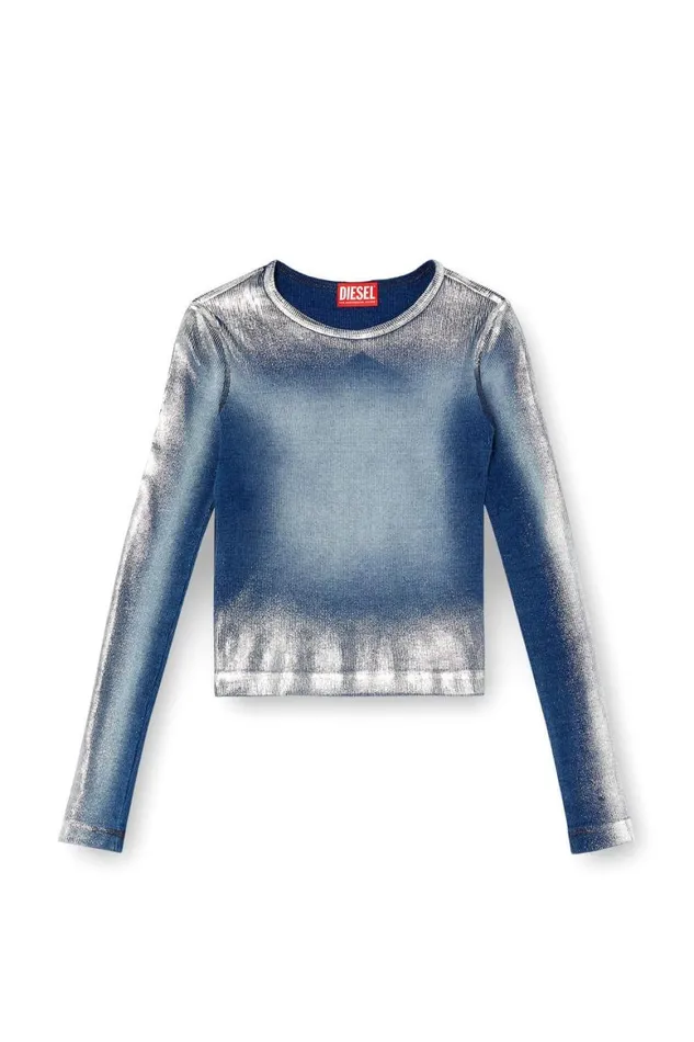 Women Diesel TShirts and Tops TBANESNCQ1 Blue Women Diesel TShirts and Tops TBANESNCQ1 Blue
