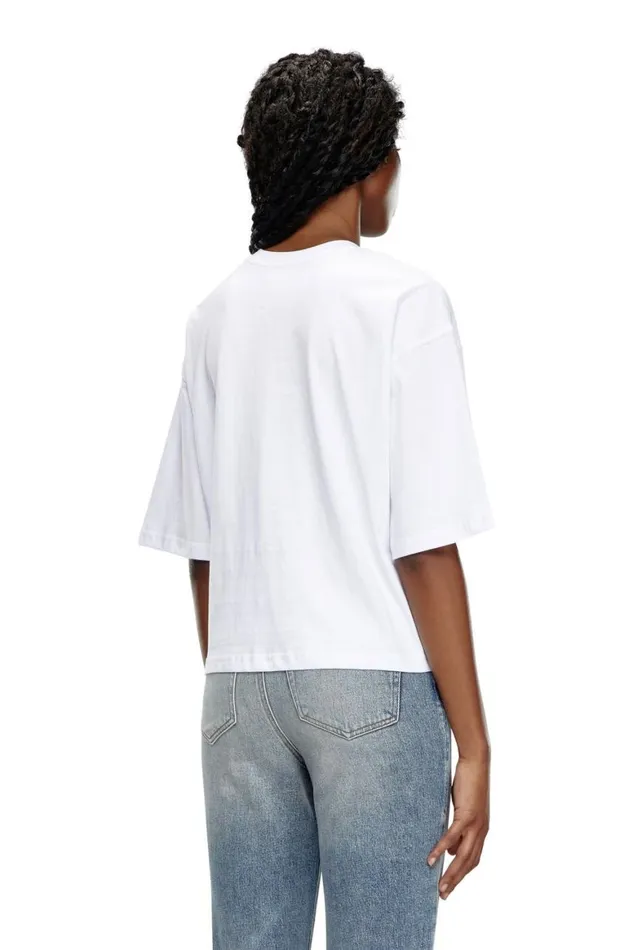 Women Diesel TShirts and Tops TBUXTCROPOD White Women Diesel TShirts and Tops TBUXTCROPOD White