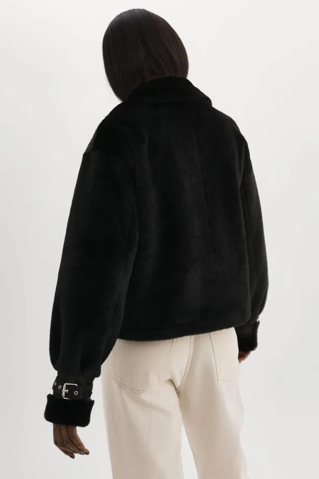 Women ELODY Faux Fur Jacket Black Black LAMARQUE Faux Fur