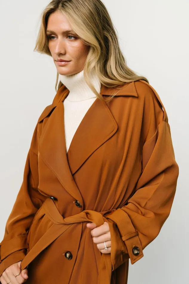 Women Escalante Trench Coat Camel Baltic Born Outerwear Women Escalante Trench Coat Camel Baltic Born Outerwear