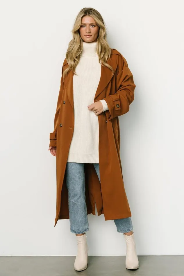 Women Escalante Trench Coat Camel Baltic Born Outerwear Women Escalante Trench Coat Camel Baltic Born Outerwear