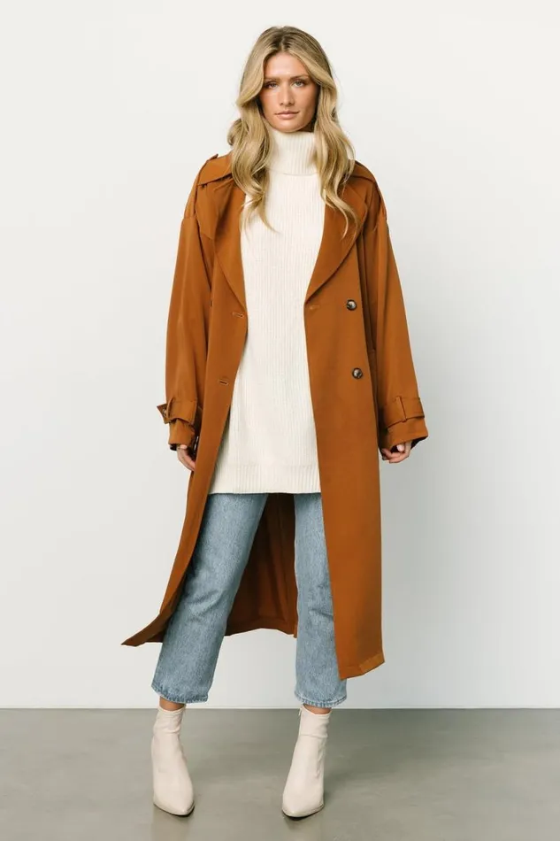 Women Escalante Trench Coat Camel Baltic Born Outerwear Women Escalante Trench Coat Camel Baltic Born Outerwear