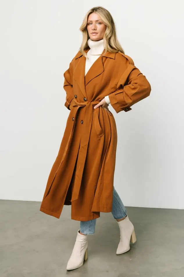 Women Escalante Trench Coat Camel Baltic Born Outerwear Women Escalante Trench Coat Camel Baltic Born Outerwear