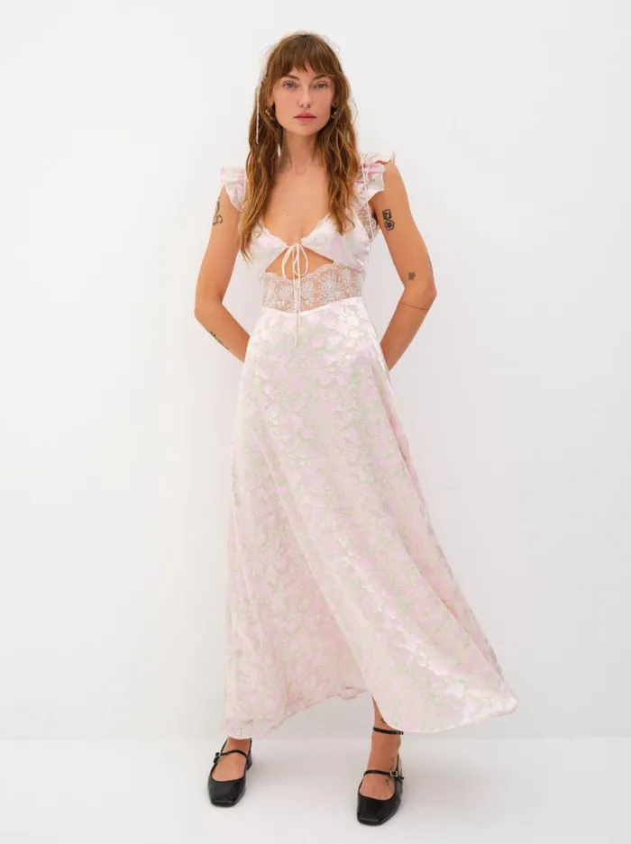 Women Estelle Maxi Dress Pink For Love and Lemons Dresses Women Estelle Maxi Dress Pink For Love and Lemons Dresses