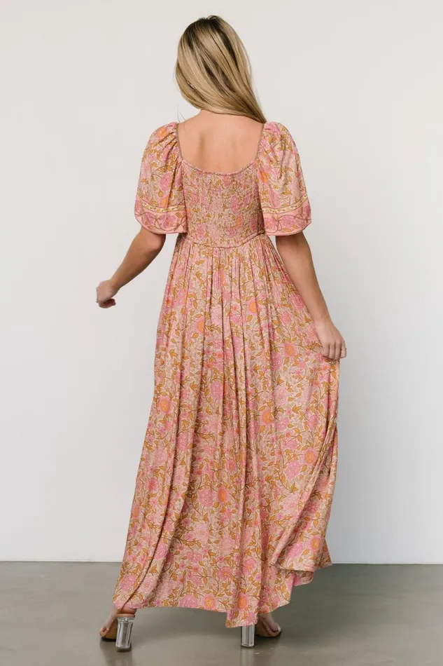 Women Evanthia Maxi Dress Vintage Blush Print Baltic Born Maxi Dresses Women Evanthia Maxi Dress Vintage Blush Print Baltic Born Maxi Dresses