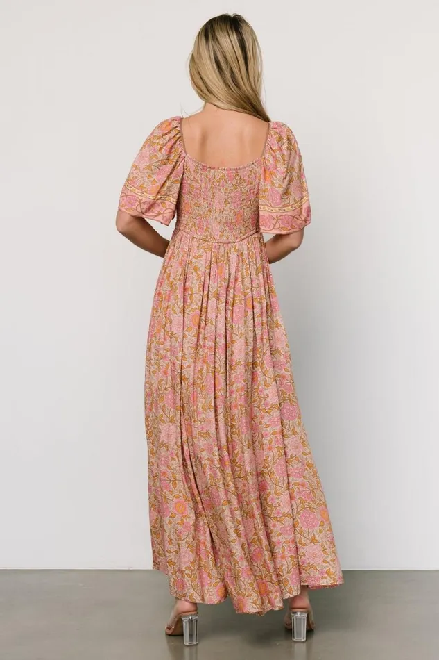 Women Evanthia Maxi Dress Vintage Blush Print Baltic Born Maxi Dresses Women Evanthia Maxi Dress Vintage Blush Print Baltic Born Maxi Dresses