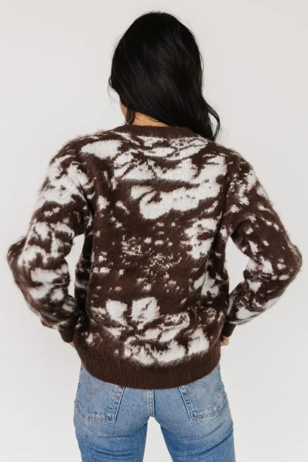 Women Fairbanks Sweater Brown Print Baltic Born Sweaters Women Fairbanks Sweater Brown Print Baltic Born Sweaters