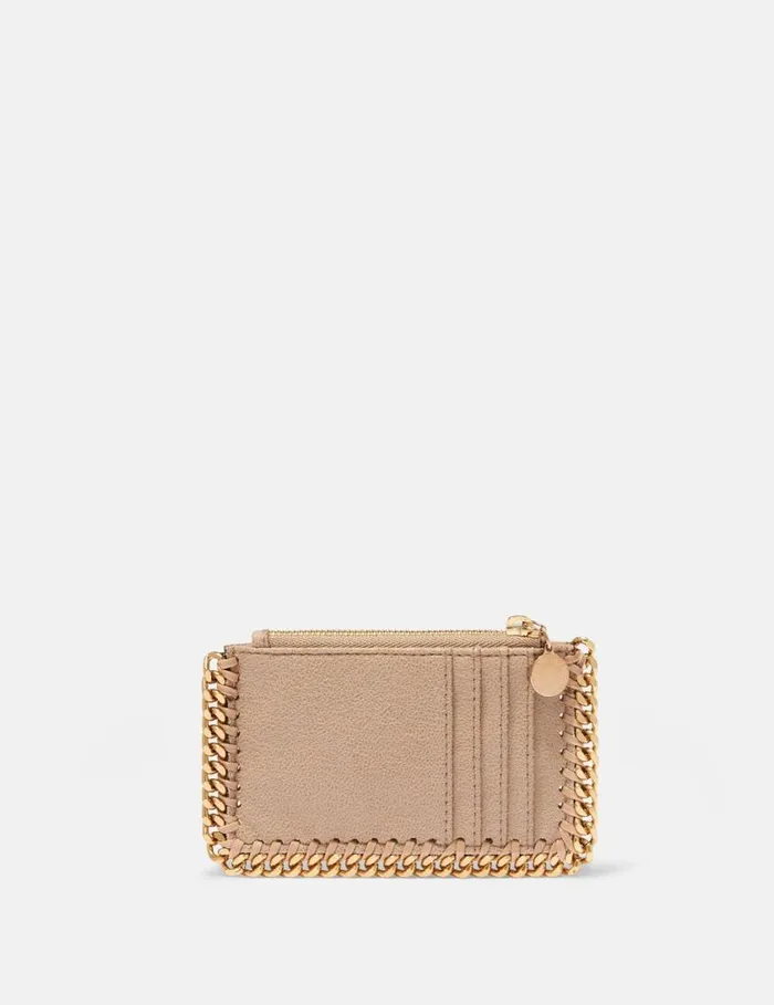 Women Falabella Zip Cardholder Butter Cream Stella McCartney Iconic Falabella Women Falabella Zip Cardholder Butter Cream Stella McCartney Iconic Falabella