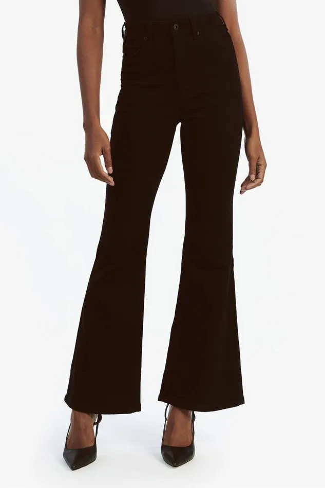 Women Flare Jean Bardot Ashlynn Hi Boot Leg Jean In Black Black Women Flare Jean Bardot Ashlynn Hi Boot Leg Jean In Black Black