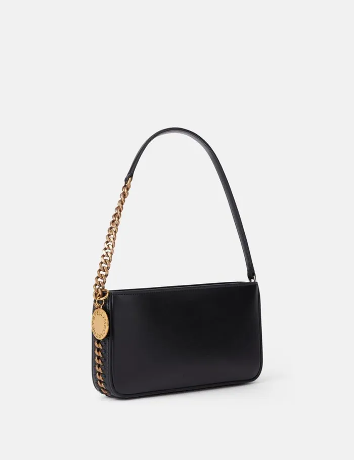 Women Frayme Baguette Shoulder Bag Pitch Black Stella McCartney Mini Bags And Clutches Women Frayme Baguette Shoulder Bag Pitch Black Stella McCartney Mini Bags And Clutches