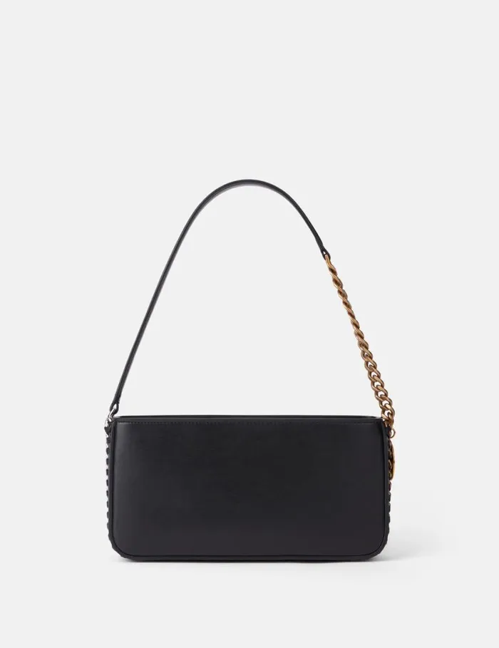 Women Frayme Baguette Shoulder Bag Pitch Black Stella McCartney Mini Bags And Clutches Women Frayme Baguette Shoulder Bag Pitch Black Stella McCartney Mini Bags And Clutches