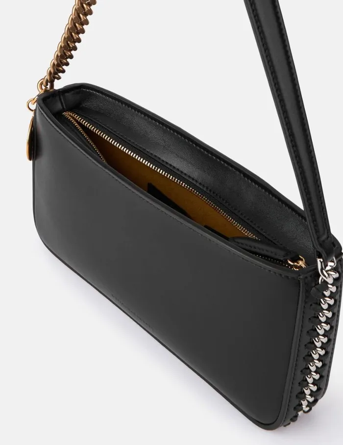 Women Frayme Baguette Shoulder Bag Pitch Black Stella McCartney Mini Bags And Clutches Women Frayme Baguette Shoulder Bag Pitch Black Stella McCartney Mini Bags And Clutches