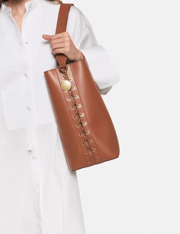 Women Frayme Whipstitch Tote Bag Tan Brown Stella McCartney Tote Bags Women Frayme Whipstitch Tote Bag Tan Brown Stella McCartney Tote Bags