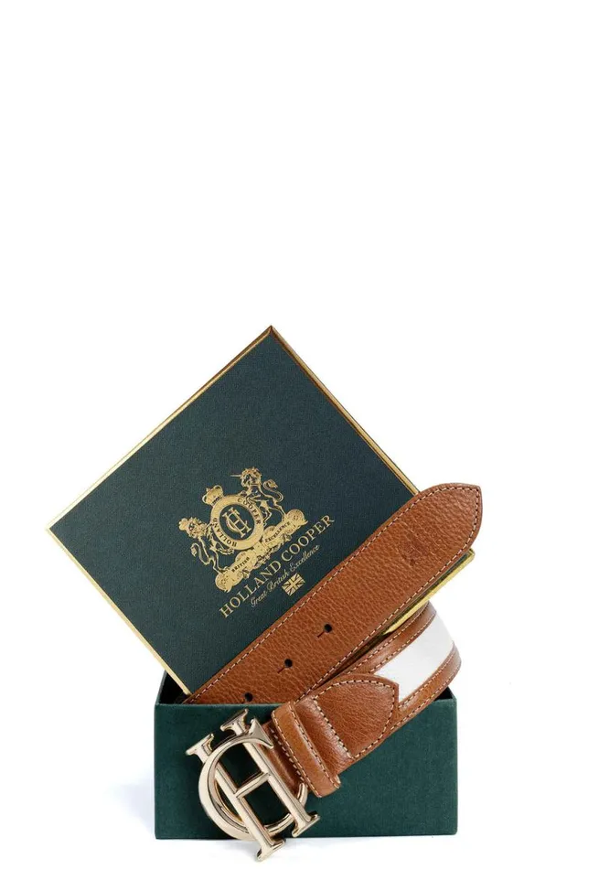 Women HC Classic Belt Tan Canvas Holland Cooper Belts