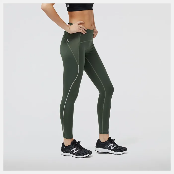 Women Impact Run Tight Deep Olive Green New Balance Pants and Leggings Women Impact Run Tight Deep Olive Green New Balance Pants and Leggings