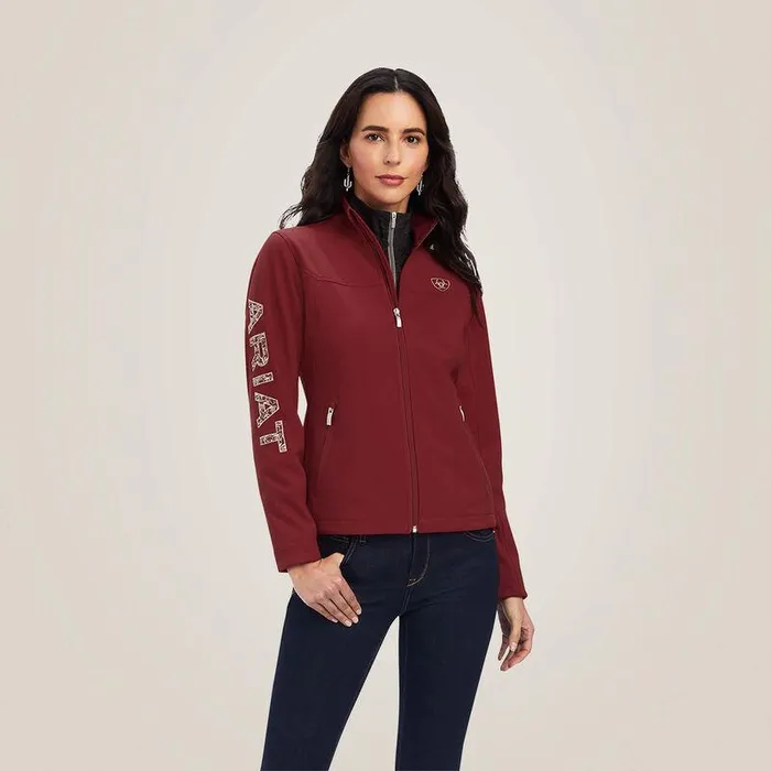 Women Jackets and Vests Ariat Aparejo Team Softshell Jacket Sundried Tomato