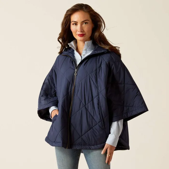 Women Jackets and Vests Ariat Fescue Insulated Cape Navy