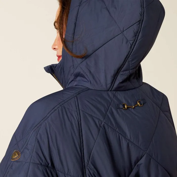 Women Jackets and Vests Ariat Fescue Insulated Cape Navy Women Jackets and Vests Ariat Fescue Insulated Cape Navy