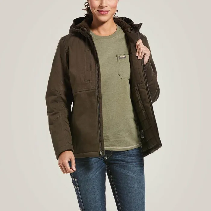 Women Jackets and Vests Ariat Rebar DuraCanvas Insulated Jacket Wren