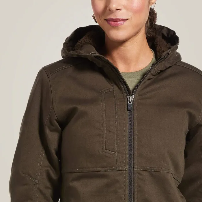Women Jackets and Vests Ariat Rebar DuraCanvas Insulated Jacket Wren