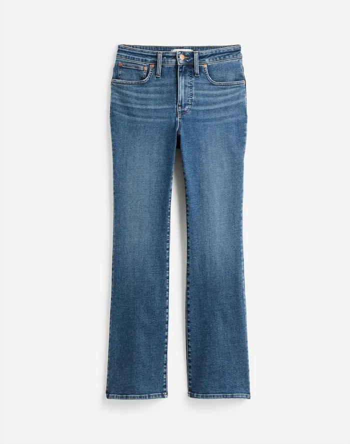 Women Jeans Madewell Curvy Kick Out Crop Jeans In Lenoir Wash Lenoir Wash
