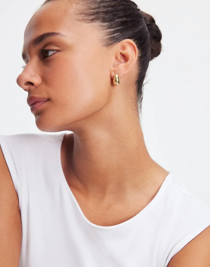 Women Jewelry Madewell DemiFine Droplet Statement Earrings 14k Gold