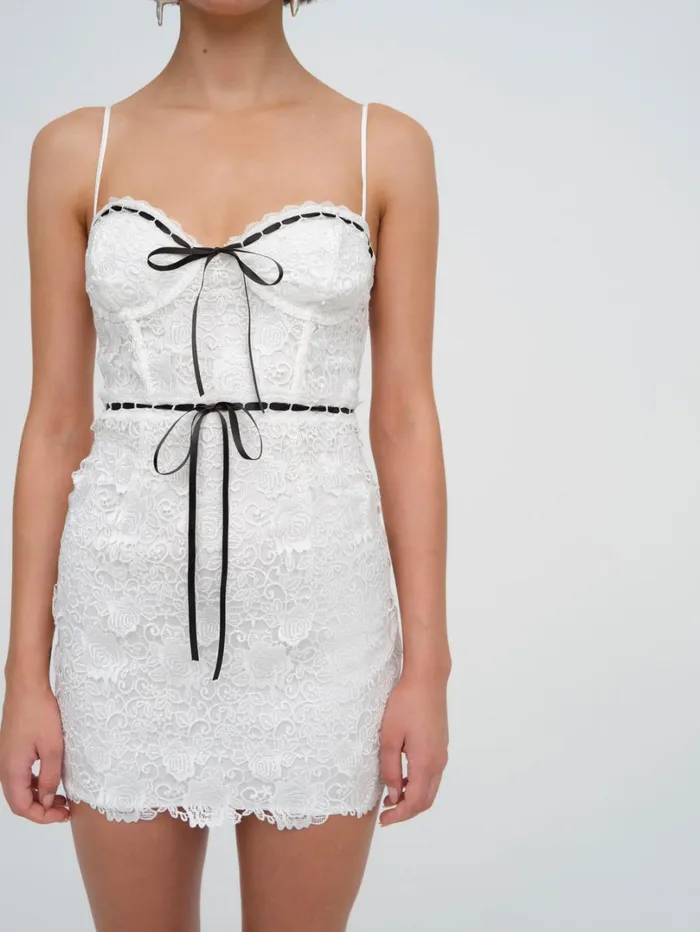 Women Josette Mini Dress White For Love and Lemons Dresses