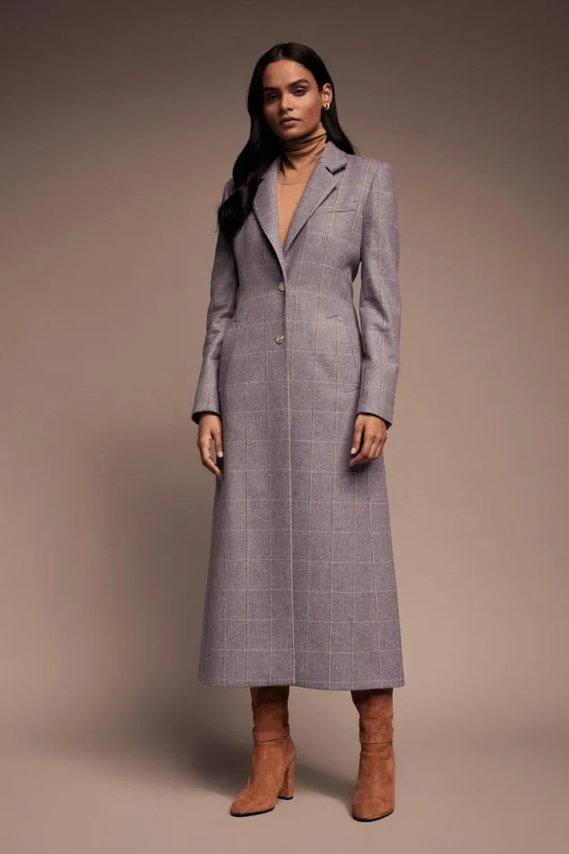 Women Jubilee Longline Regency Coat Lavender Holland Cooper Tailoring
