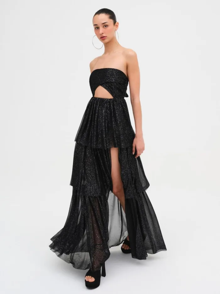 Women Juni Maxi Dress Black For Love and Lemons Dresses