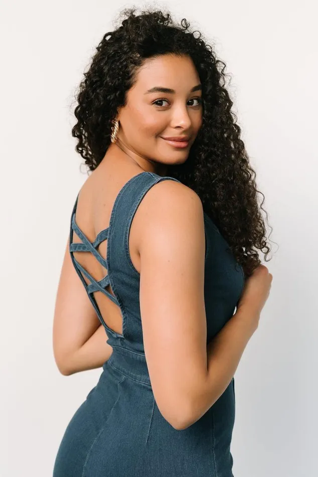 Women Katy Tank Jumpsuit Denim Blue Baltic Born Jumpsuits and Rompers Women Katy Tank Jumpsuit Denim Blue Baltic Born Jumpsuits and Rompers