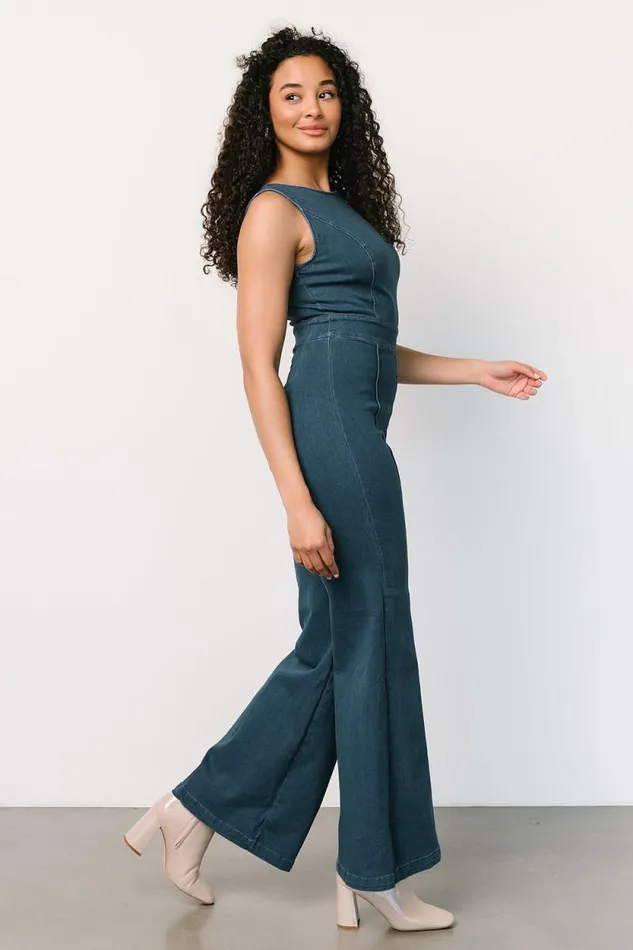 Women Katy Tank Jumpsuit Denim Blue Baltic Born Jumpsuits and Rompers Women Katy Tank Jumpsuit Denim Blue Baltic Born Jumpsuits and Rompers