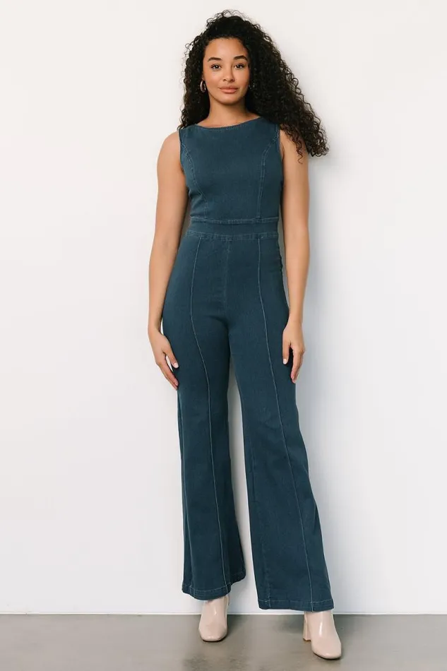 Women Katy Tank Jumpsuit Denim Blue Baltic Born Jumpsuits and Rompers Women Katy Tank Jumpsuit Denim Blue Baltic Born Jumpsuits and Rompers