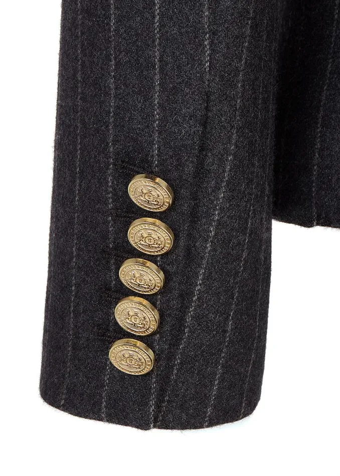 Women Knightsbridge Blazer Charcoal Pinstripe Holland Cooper Tailoring