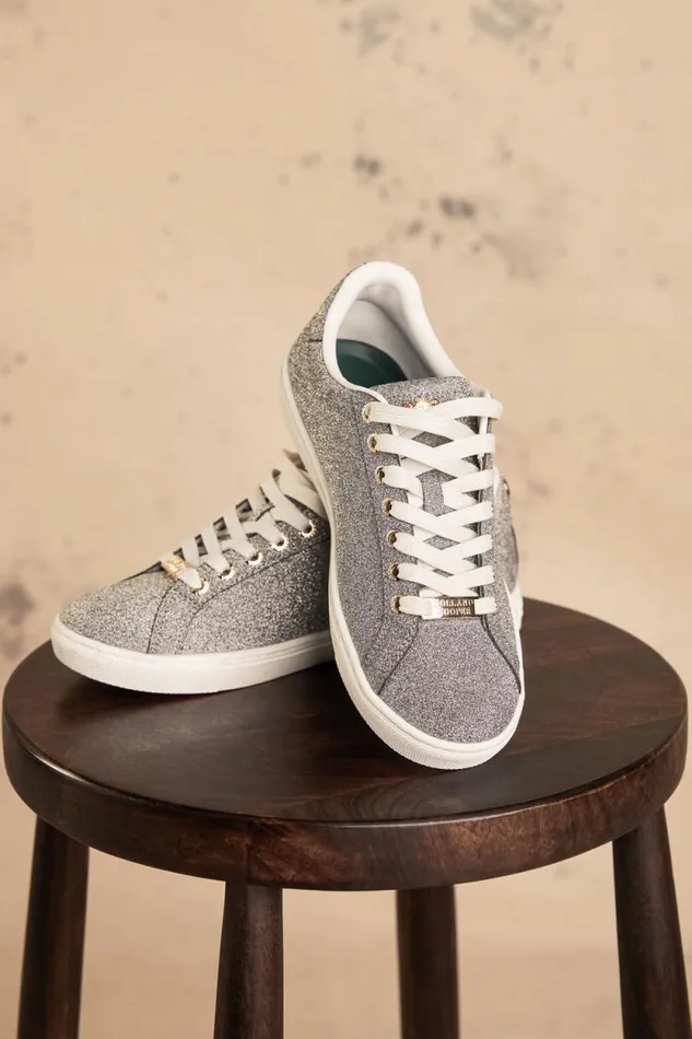Women Knightsbridge Crystal Trainer Silver Crystal Holland Cooper Trainers Women Knightsbridge Crystal Trainer Silver Crystal Holland Cooper Trainers