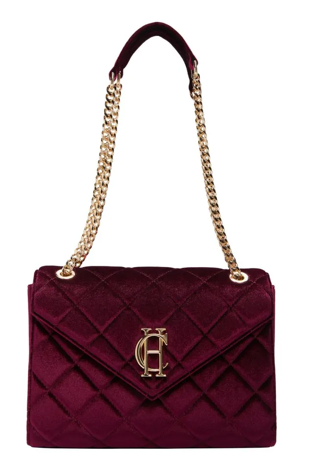 Women Knightsbridge Shoulder Bag Merlot Velvet Holland Cooper Bags Women Knightsbridge Shoulder Bag Merlot Velvet Holland Cooper Bags