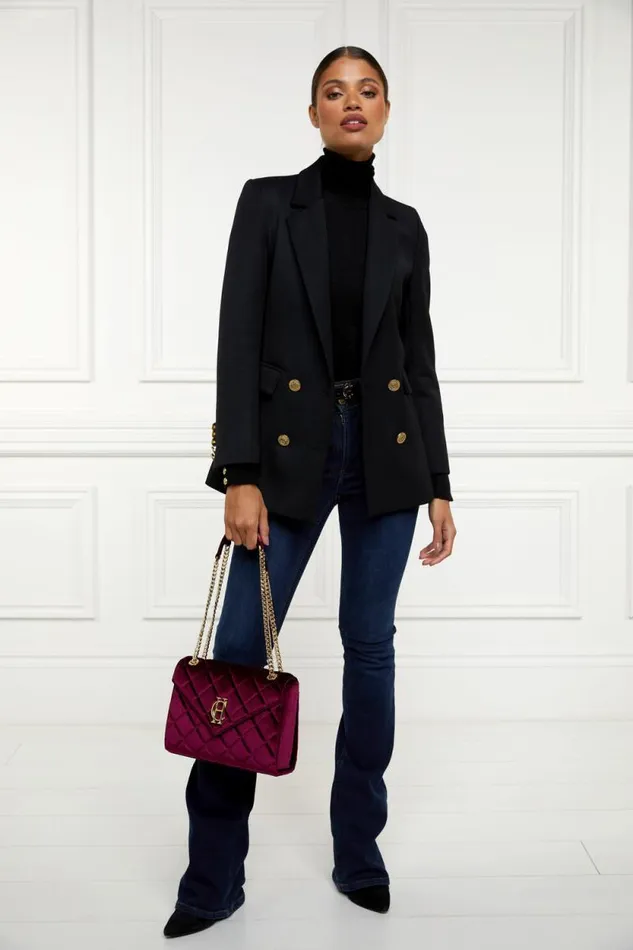 Women Knightsbridge Shoulder Bag Merlot Velvet Holland Cooper Bags Women Knightsbridge Shoulder Bag Merlot Velvet Holland Cooper Bags