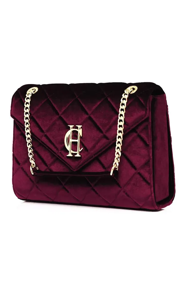 Women Knightsbridge Shoulder Bag Merlot Velvet Holland Cooper Bags Women Knightsbridge Shoulder Bag Merlot Velvet Holland Cooper Bags