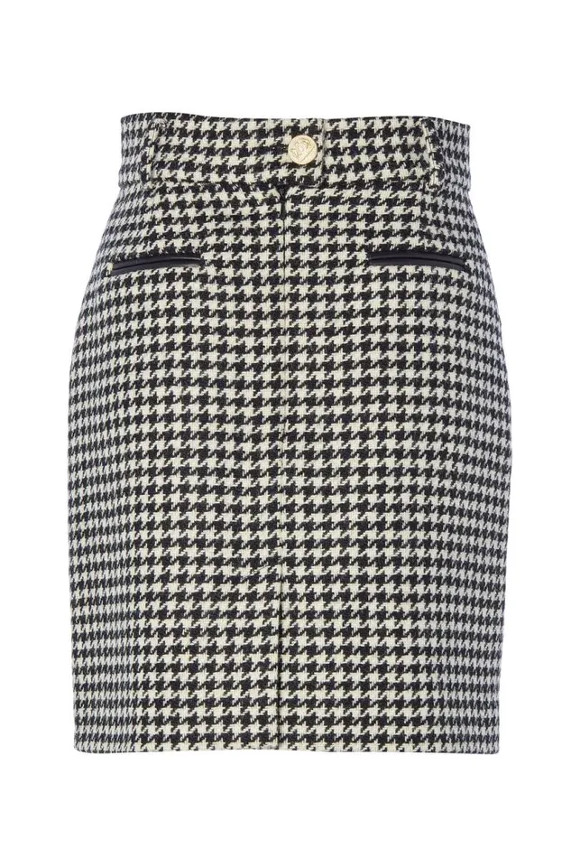 Women Knightsbridge Skirt Houndstooth Holland Cooper Tailoring Women Knightsbridge Skirt Houndstooth Holland Cooper Tailoring