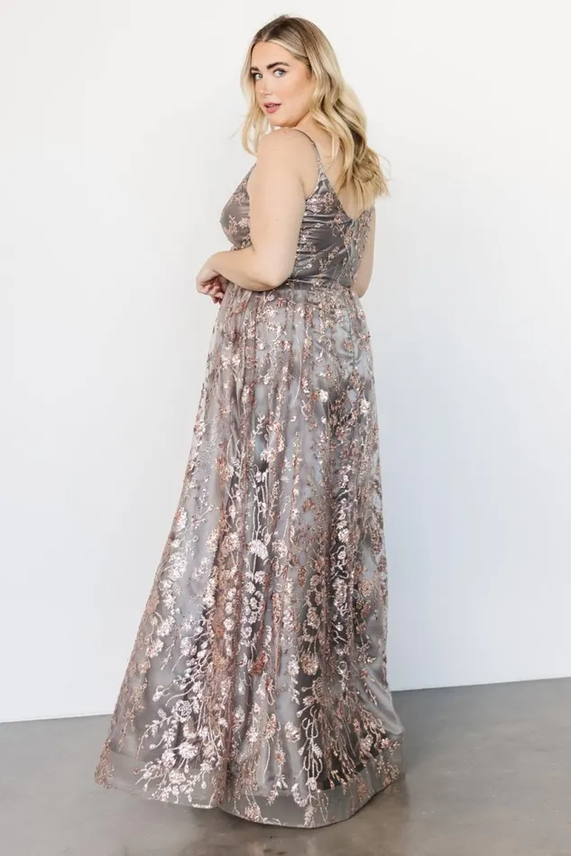 Women Lenna Shimmer Gown Eucalyptus Rose Baltic Born Embellished and Sequined Women Lenna Shimmer Gown Eucalyptus Rose Baltic Born Embellished and Sequined