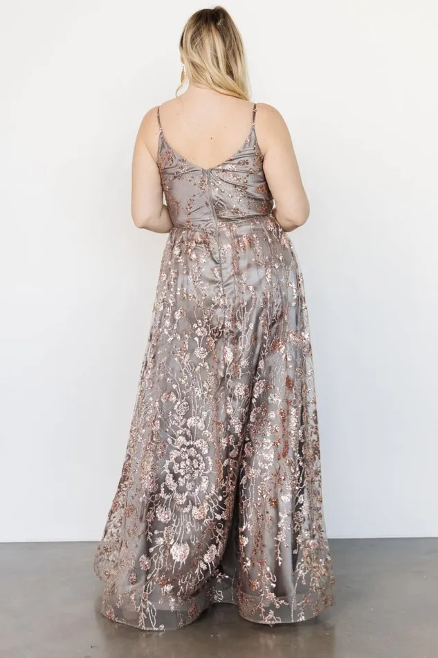 Women Lenna Shimmer Gown Eucalyptus Rose Baltic Born Embellished and Sequined Women Lenna Shimmer Gown Eucalyptus Rose Baltic Born Embellished and Sequined