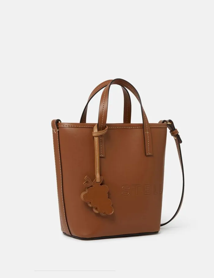 Women Logo Bucket Bag Chestnut Brown Stella McCartney Crossbody Bags Women Logo Bucket Bag Chestnut Brown Stella McCartney Crossbody Bags