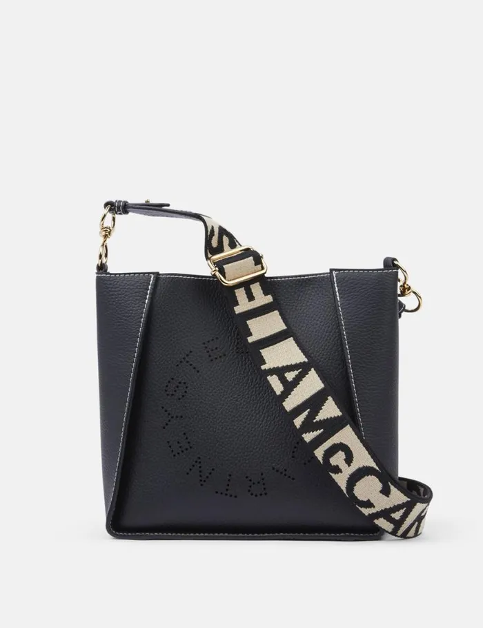 Women Logo Crossbody Bag Black Stella McCartney Crossbody Bags
