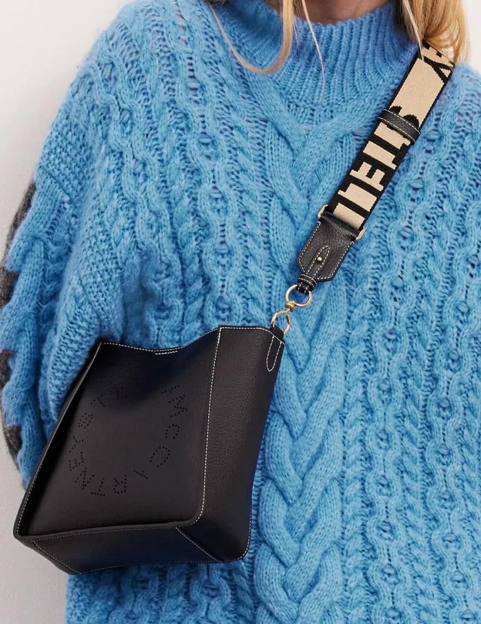 Women Logo Crossbody Bag Black Stella McCartney Crossbody Bags Women Logo Crossbody Bag Black Stella McCartney Crossbody Bags