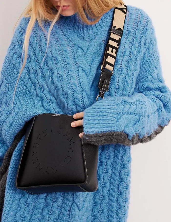 Women Logo Crossbody Bag Black Stella McCartney Crossbody Bags Women Logo Crossbody Bag Black Stella McCartney Crossbody Bags