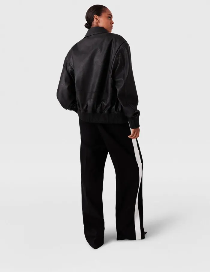 Women LowRise Stripe StraightLeg Pants Black And White Stella McCartney Pants And Shorts Women LowRise Stripe StraightLeg Pants Black And White Stella McCartney Pants And Shorts