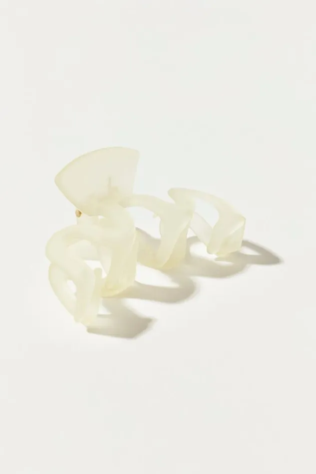 Women Lucky Brand Hair Accessories Wavy Claw Medium Light Yellow