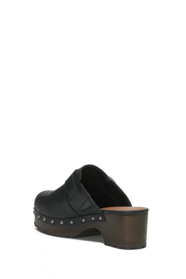 Women Lucky Brand Shoes Belvy Studded Clog Black