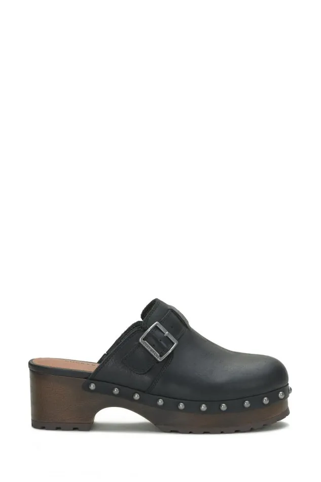 Women Lucky Brand Shoes Belvy Studded Clog Black