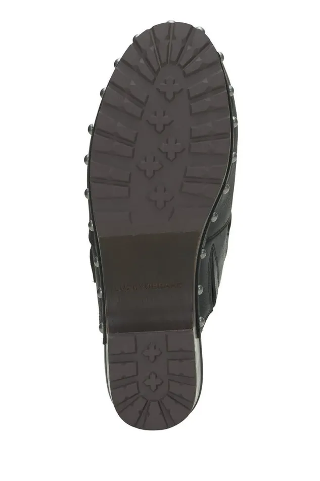 Women Lucky Brand Shoes Belvy Studded Clog Black