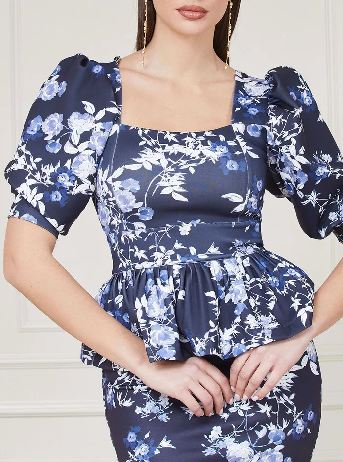 Women Marciano GUESS Marciano Indigo Petal Alexis Top Women Marciano GUESS Marciano Indigo Petal Alexis Top